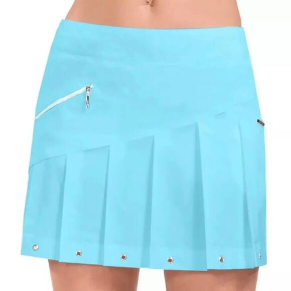 JAMIE SADOCK Women’s 14 Blue Pleated Golf Skort